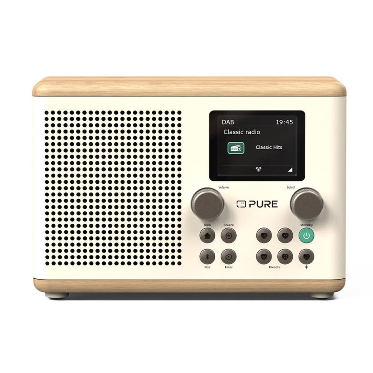 Pure Classic H4 Επιτραπέζιο Ραδιόφωνο Ρεύματος DAB+ με Bluetooth Λευκό - Image 3