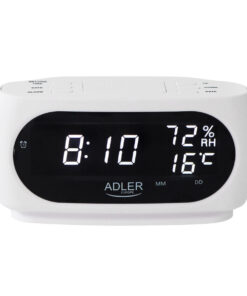 Adler Επιτραπέζιο Ψηφιακό Ρολόι με Ξυπνητήρι AD 1186 W