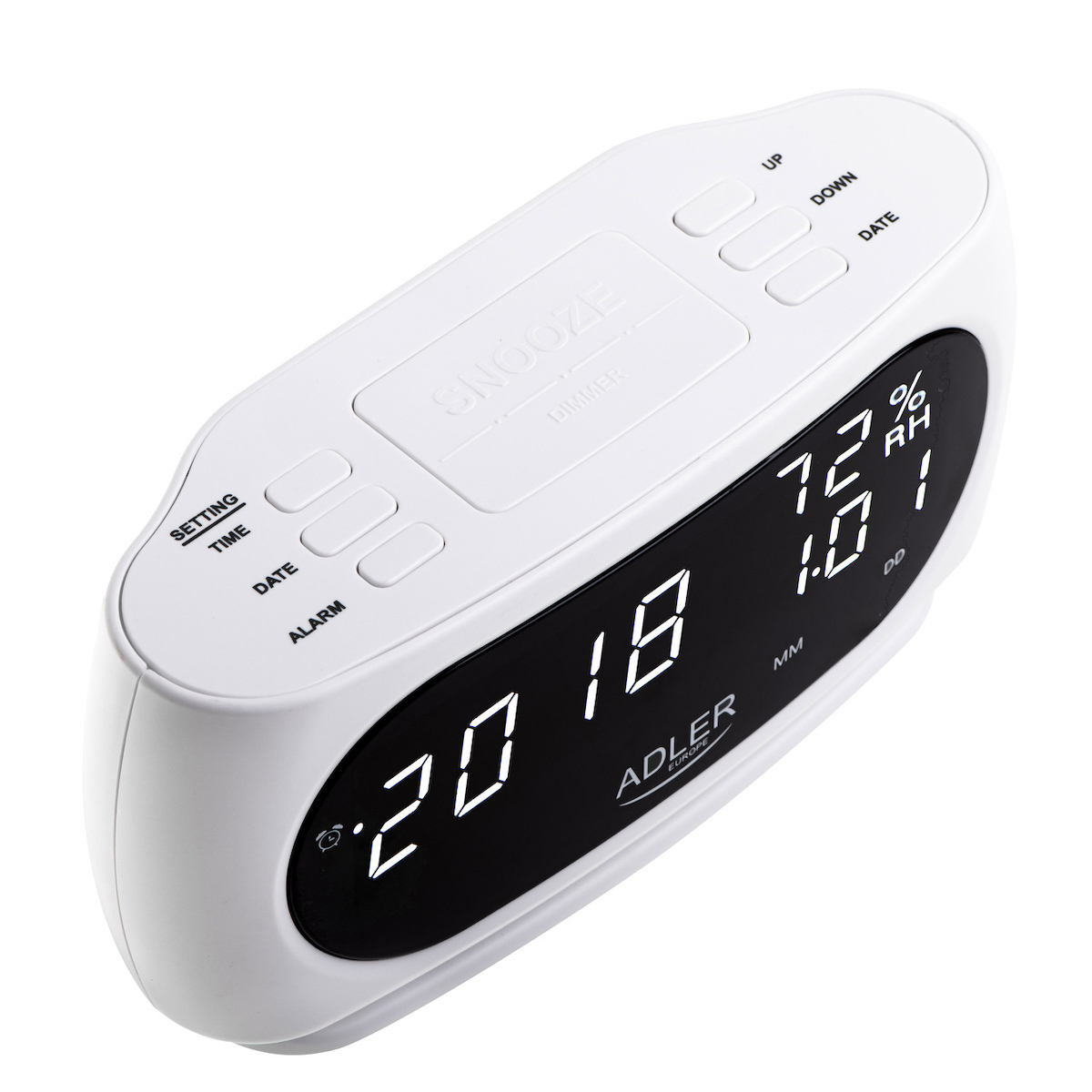Adler Επιτραπέζιο Ψηφιακό Ρολόι με Ξυπνητήρι AD 1186 W - Image 3