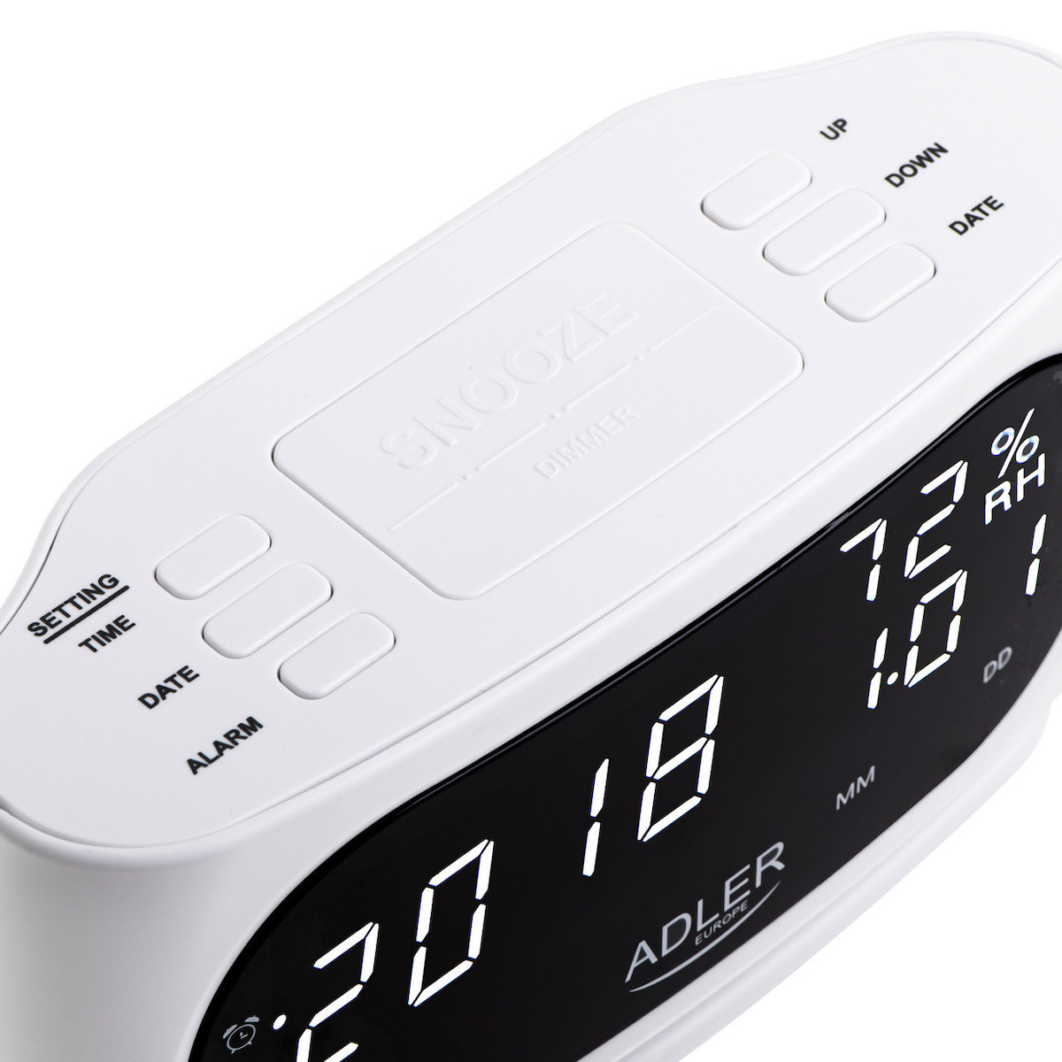 Adler Επιτραπέζιο Ψηφιακό Ρολόι με Ξυπνητήρι AD 1186 W - Image 4