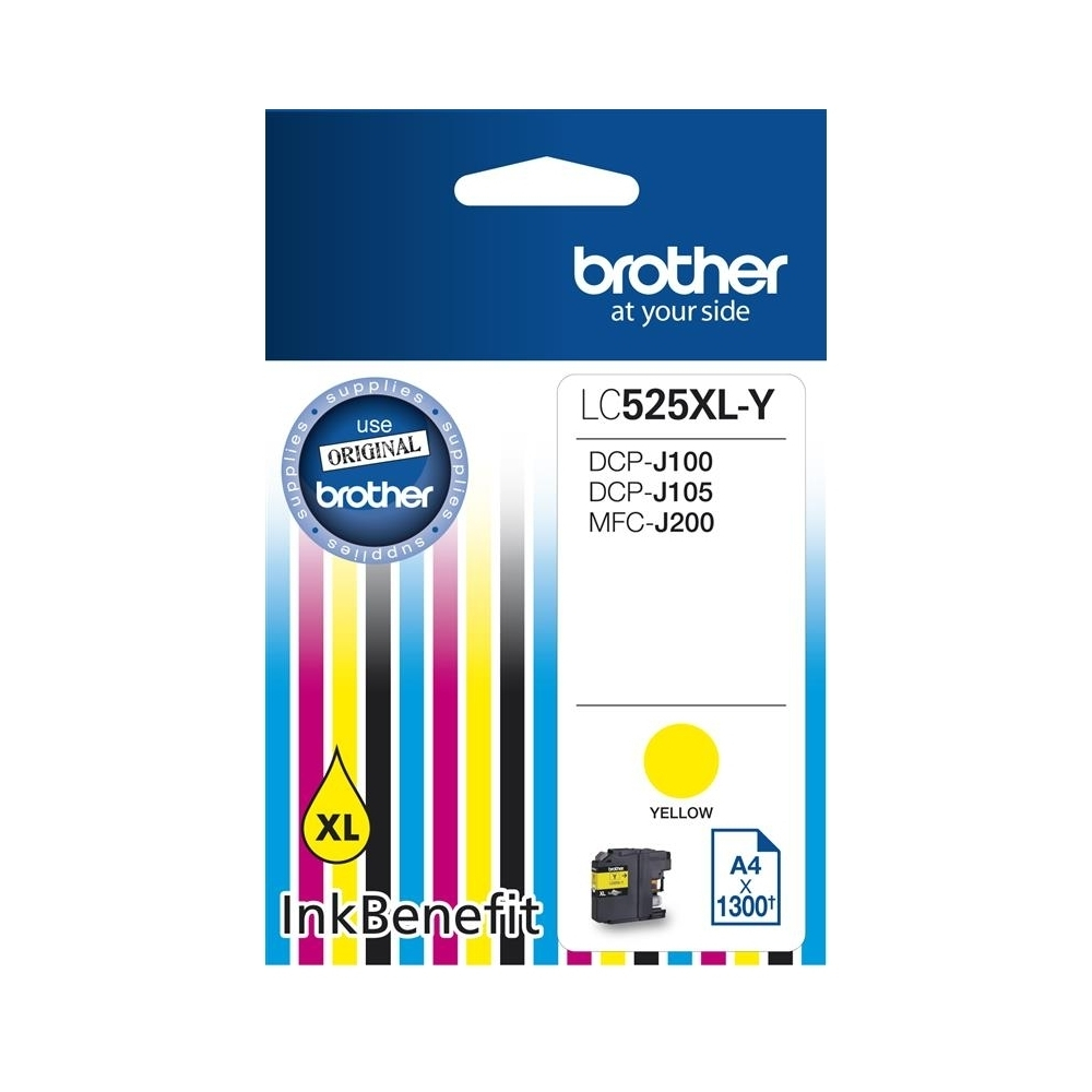 Brother LC-525XL Γνήσιο Μελάνι Εκτυπωτή InkJet Κίτρινο (LC-525XLY) - Image 4