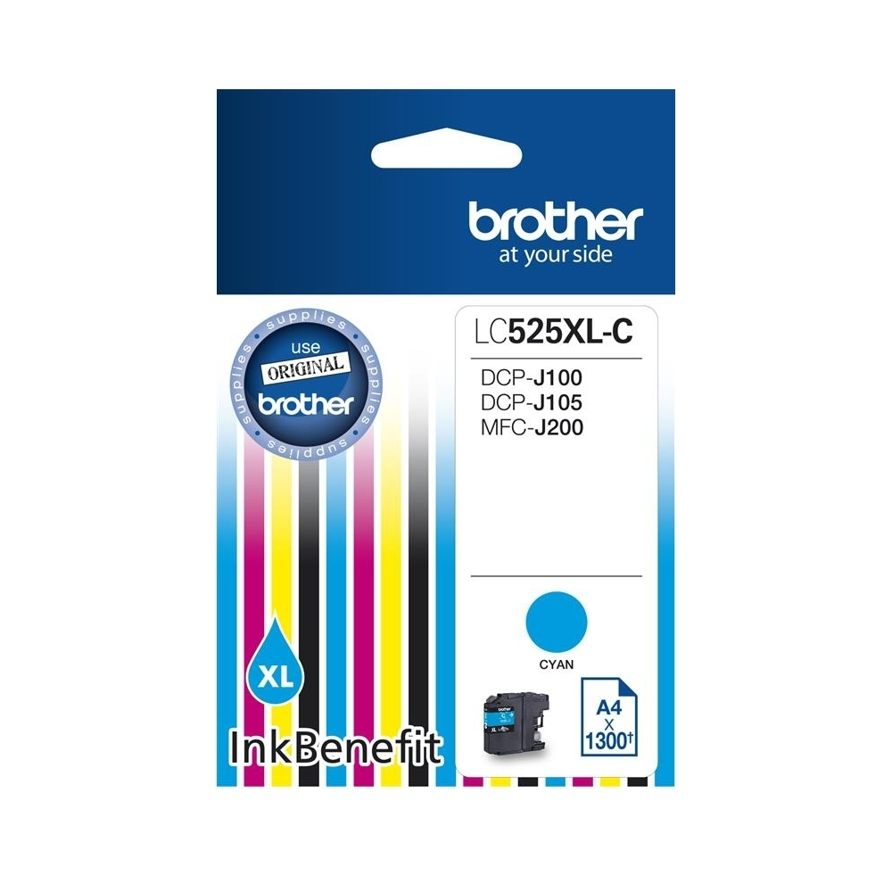 Brother LC-525XL Γνήσιο Μελάνι Εκτυπωτή InkJet Κυανό (LC-525XLC) - Image 3