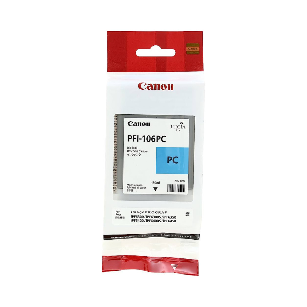 Canon PFI-106 Γνήσιο Μελάνι Εκτυπωτή InkJet Photo Κυανό (6625B001) - Image 2