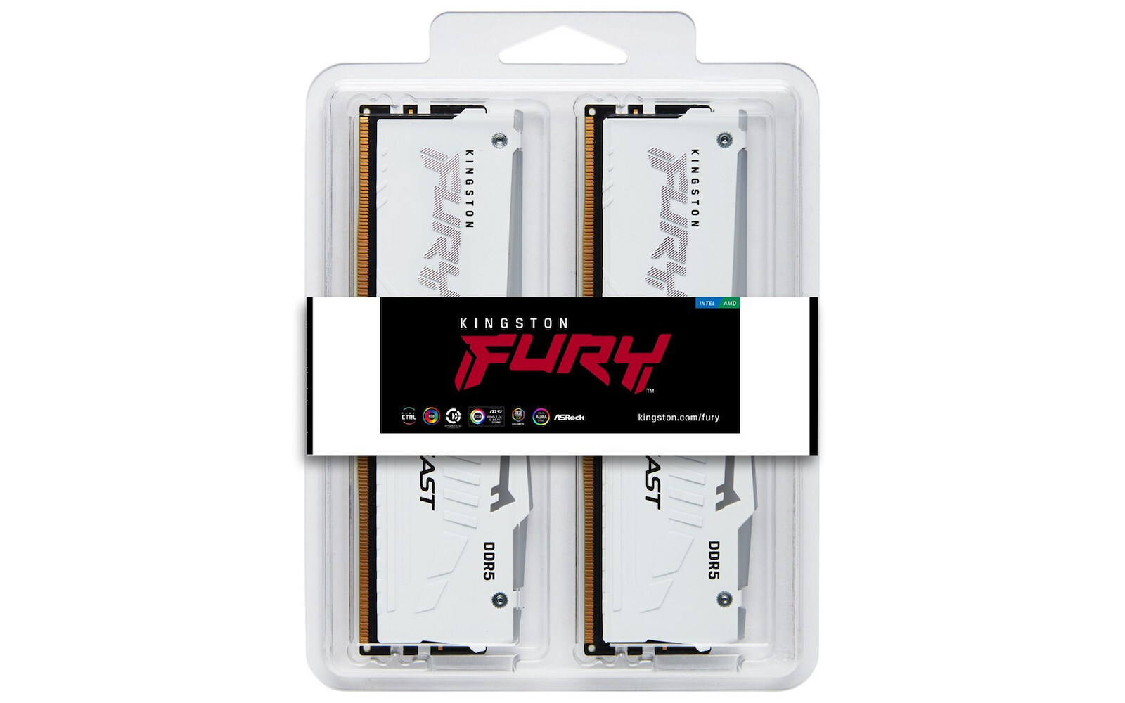 Kingston Fury Beast RGB DDR5 128GB RAM με 4x32GB Modules και Ταχύτητα 5600 για Desktop KF556C40BWAK4-128 - Image 4