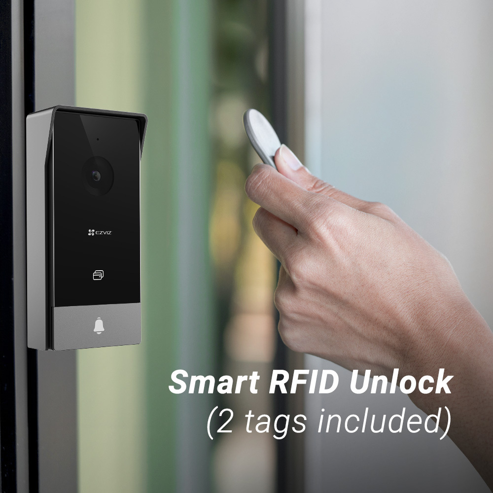 Ezviz HP5 Κουδούνι Πόρτας Wi-Fi Μαύρο - Image 2