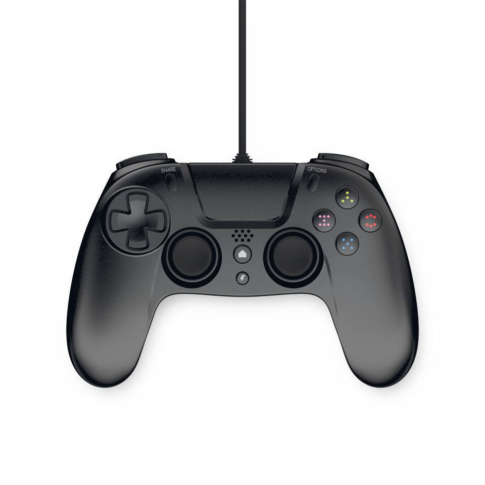 Gioteck VX4 Ενσύρματο Gamepad για PC / PS4 Μαύρο - Image 3