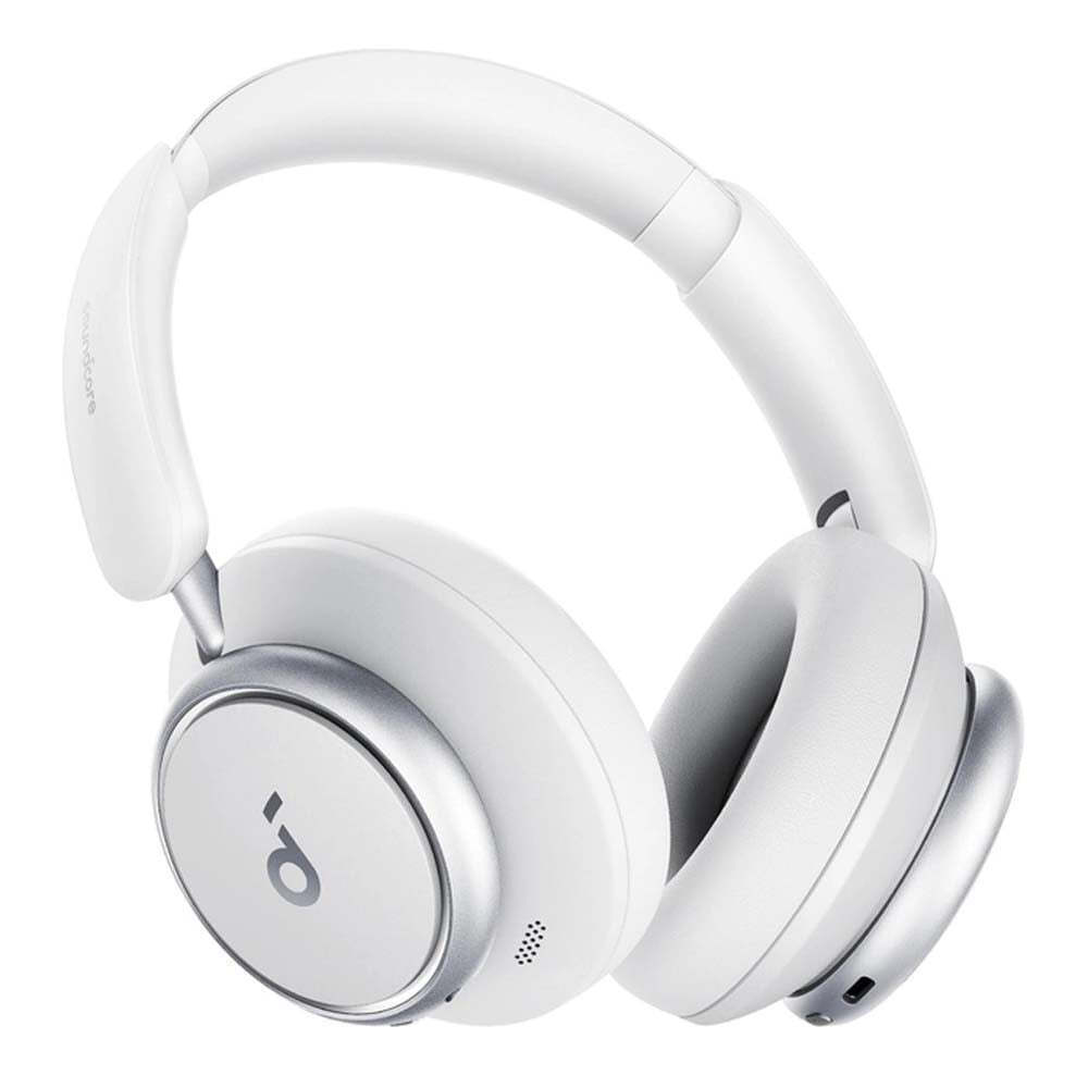 Soundcore by Anker Space Q45 Ασύρματα / Ενσύρματα Over Ear Ακουστικά με 50 ώρες Λειτουργίας Λευκά - Image 3