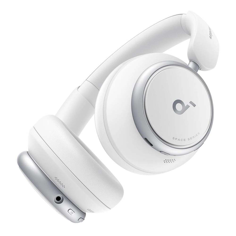 Soundcore by Anker Space Q45 Ασύρματα / Ενσύρματα Over Ear Ακουστικά με 50 ώρες Λειτουργίας Λευκά - Image 2