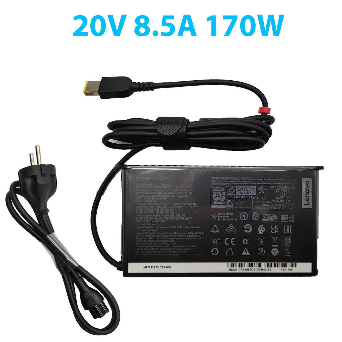 Lenovo USB-C Φορτιστής Laptop 170W χωρίς Καλώδιο Τροφοδοσίας - Image 3