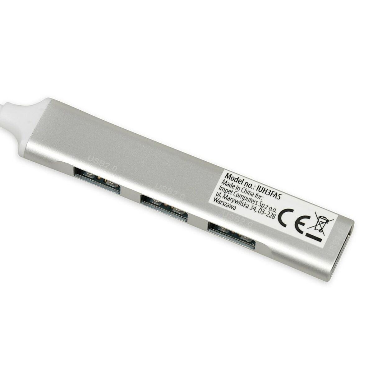 iBox USB 2.0 Hub 4 Θυρών με σύνδεση USB-A Λευκό - Image 5