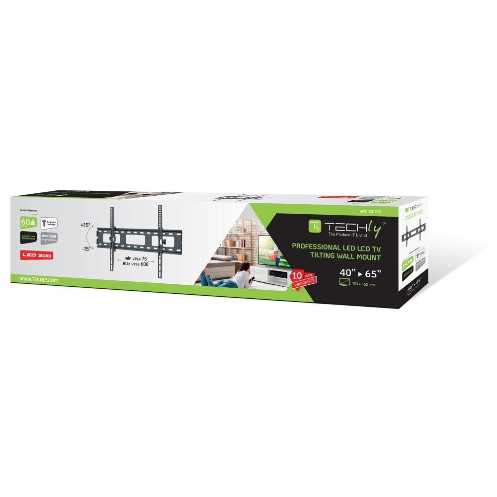 Techly ICA-PLB 131L Επιτοίχια έως 65" και 60kg Black - Image 3