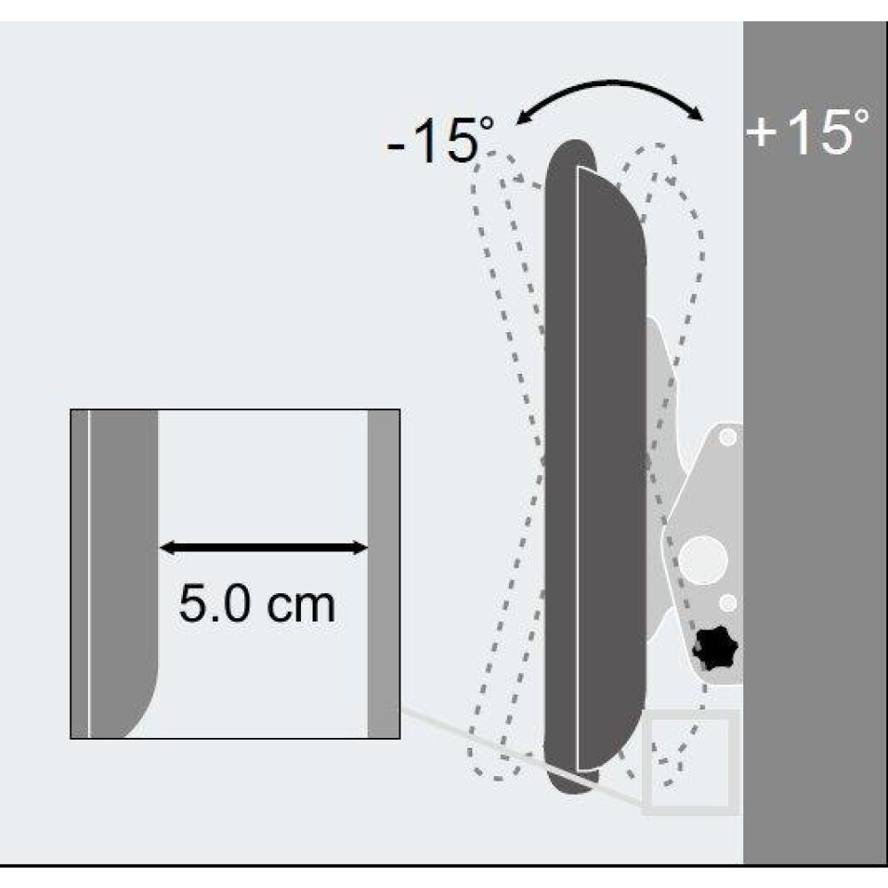 Techly ICA-PLB 131L Επιτοίχια έως 65" και 60kg Black - Image 6