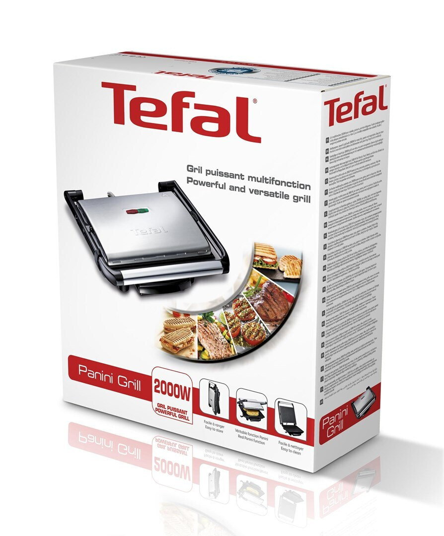 Tefal Inicio Grill 2000W για 2 Τοστ Γκρι - Image 3