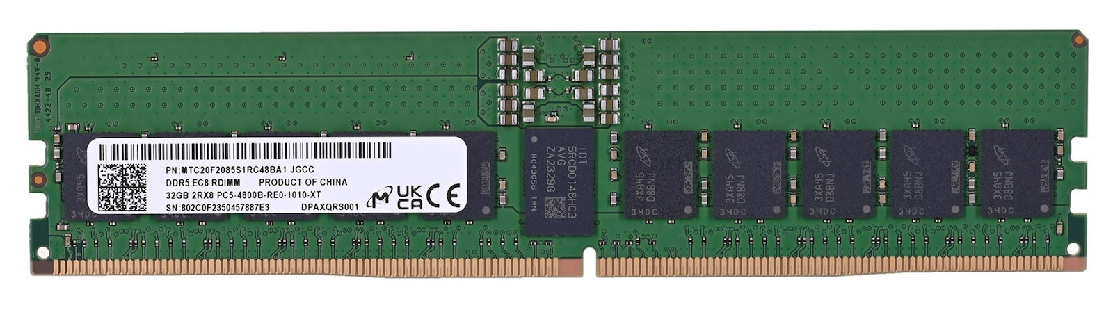 Micron 32GB DDR5 MTC20F2085S1RC48BR