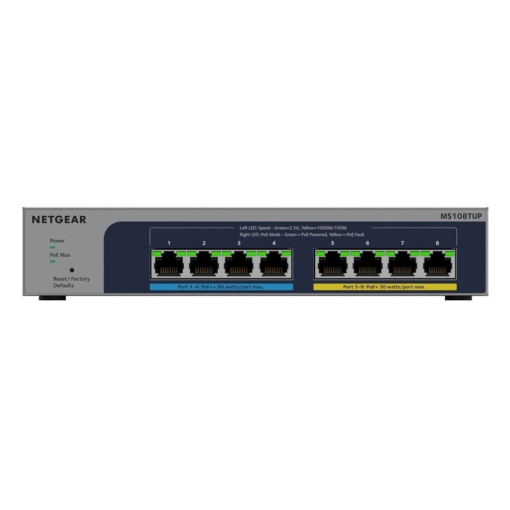 NetGear MS108TUP Managed L2 PoE - Image 3