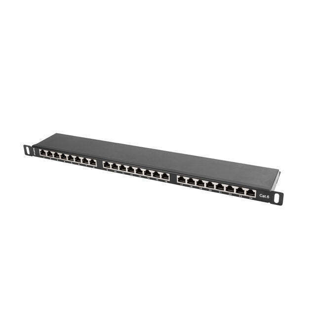 Lanberg Patch Panel για Rack 0.5U 24 Θυρών cat6 Μαύρο - Image 3
