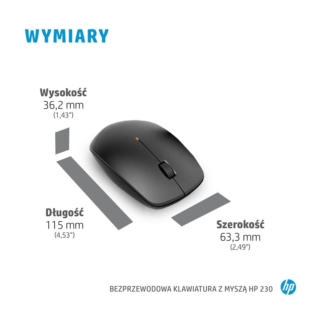 HP 230 Ασύρματο Σετ Πληκτρολόγιο & Ποντίκι Αγγλικό US - Image 8