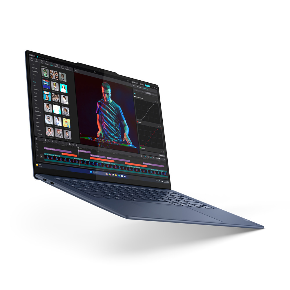 Lenovo Yoga Slim 7 14Q8X9 14.5" OLED Touchscreen (Snapdragon-X Elite X1E-78-100/16GB/512GB SSD/W11 Home) Cosmic Blue (International English Keyboard) - Image 9