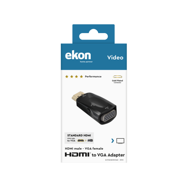 SBS HDMI male σε VGA female 1τμχ (ECITADHDMIVGAK) - Image 2