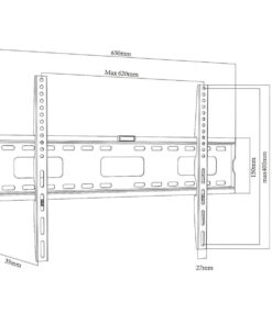 Alternative view of MC-419 Βάση Τηλεόρασης Τοίχου έως 100" και 45kg Λευκό