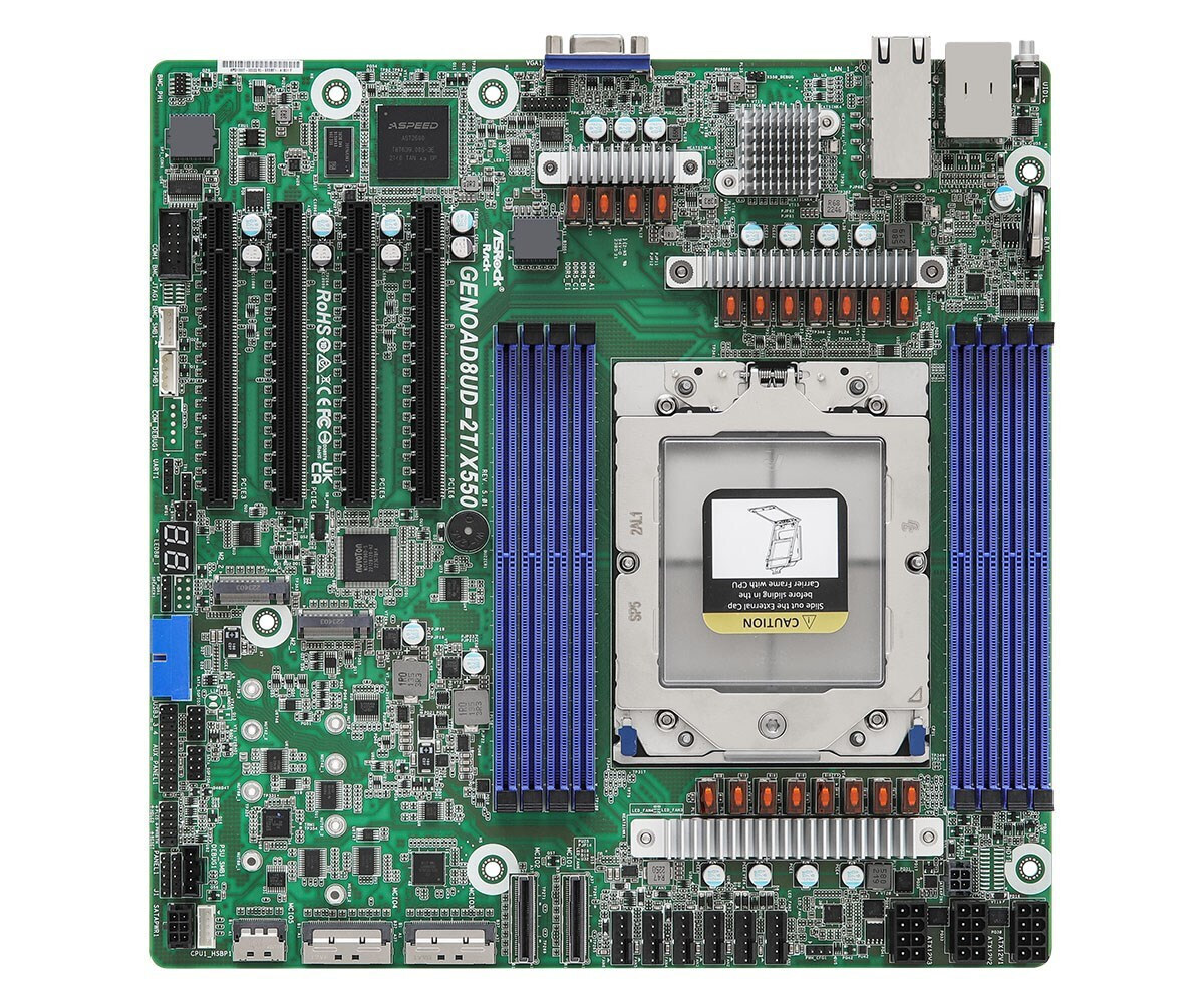 ASRock GENOAD8UD-2T/X550 SoC Motherboard ATX με AMD SP5 Socket