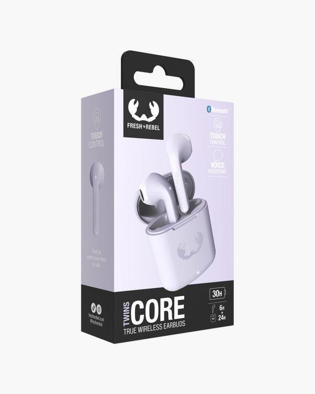 Fresh 'n Rebel Twins Core Earbud Bluetooth Handsfree Ακουστικά με Θήκη Φόρτισης Lilac - Image 6