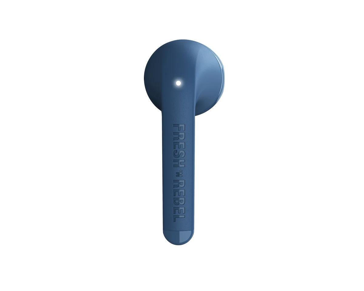Fresh 'n Rebel Twins Core Earbud Bluetooth Handsfree Ακουστικά με Θήκη Φόρτισης Steel Blue - Image 2