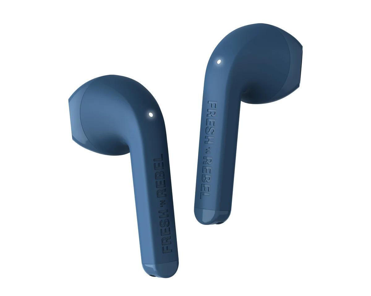 Fresh 'n Rebel Twins Core Earbud Bluetooth Handsfree Ακουστικά με Θήκη Φόρτισης Steel Blue - Image 5