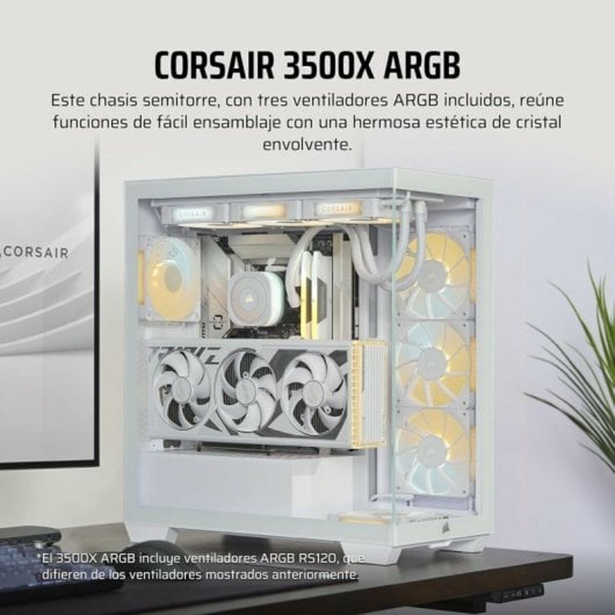 Corsair 3500X ARGB Gaming Midi Tower με Πλαϊνό Παράθυρο - Image 6