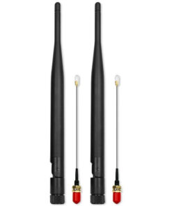 Alternative view of Qoltec 57046 Wi-fi Antenna 2.4/2.5 Ghz 5.1/5.8 Ghz 5dbi Omnidirectional Indoor