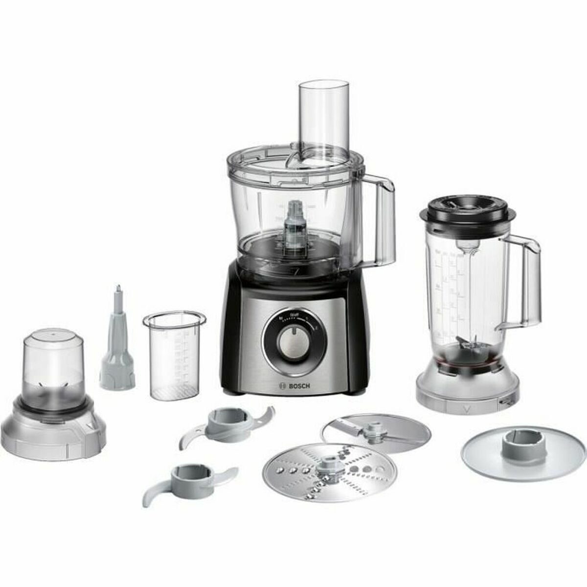 Bosch MCM3501M Πολυμίξερ 800W με Κάδο 2.3lt και Κανάτα Μπλέντερ Μαύρο - Image 5