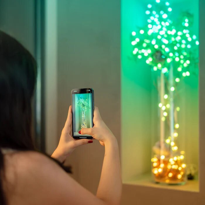 Twinkly Bluetooth/WiFi Διακοσμητικό Φωτιστικό με Φωτισμό RGB Γιρλάντα LED Πολύχρωμο - Image 5
