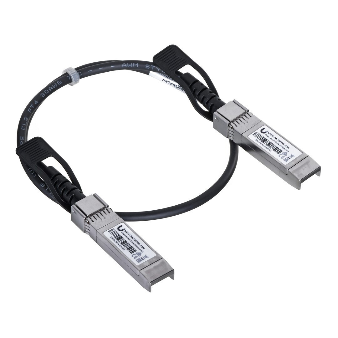 Ubiquiti Καλώδιο Οπτικής Ίνας SFP+ 0.5m Μαύρο 1τμχ (UACC-DAC-SFP10-0.5M) - Image 2