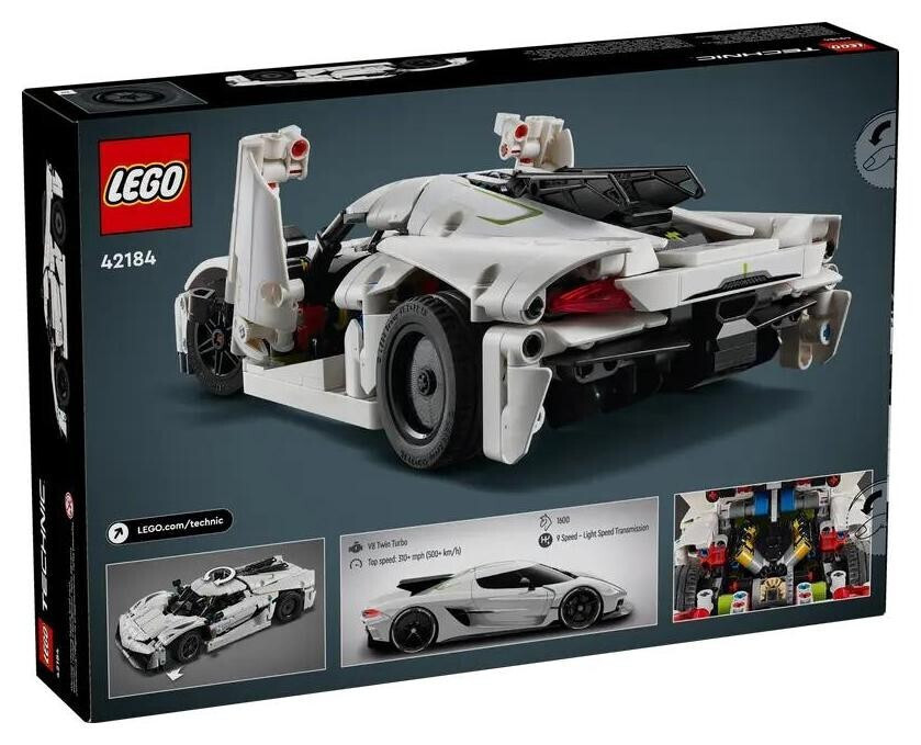 Lego Technic White Koenigsegg Jesko Absolut Hypercar για 10+ Ετών - Image 8