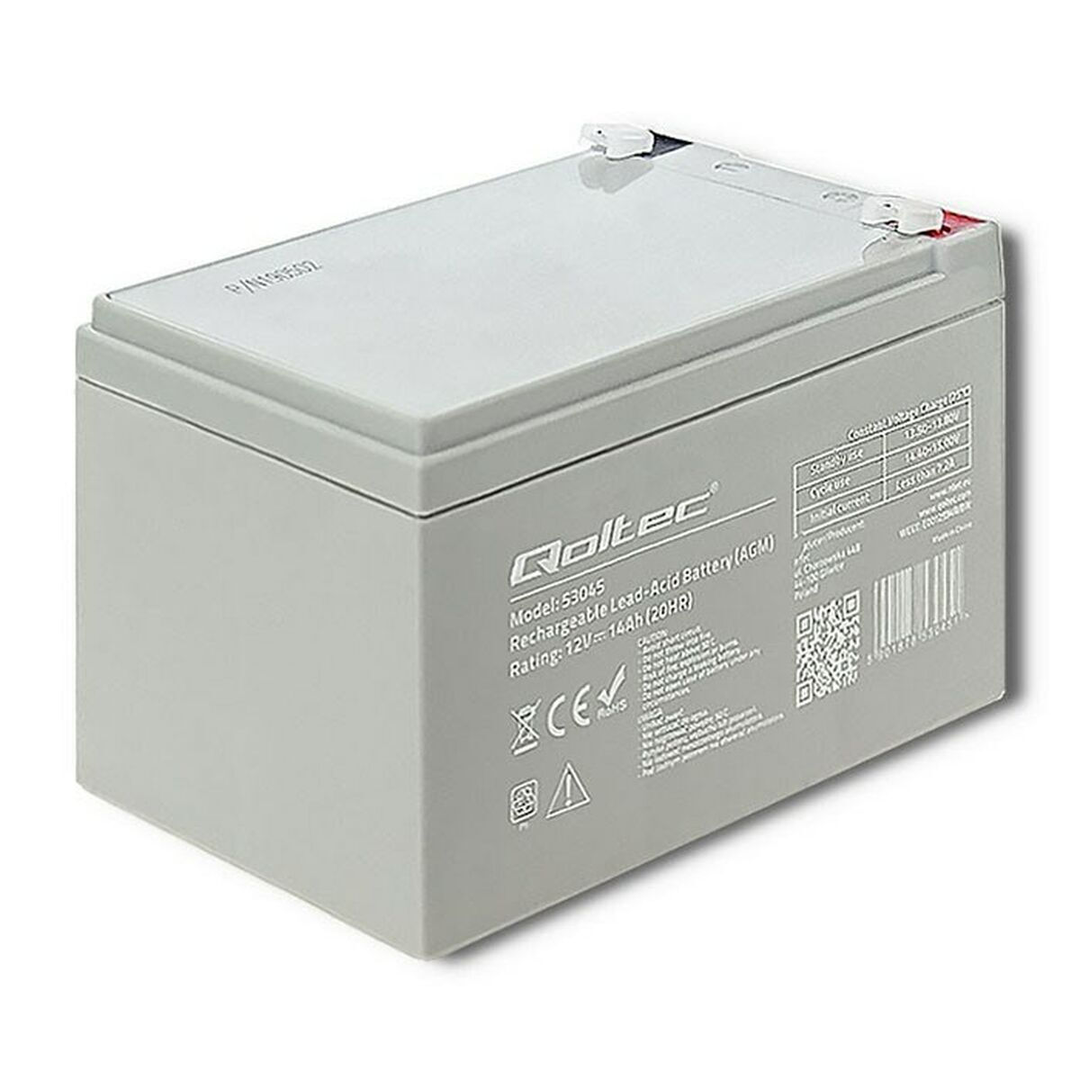Qoltec με Χωρητικότητα 14Ah και Τάση 12V 53045 1τμχ