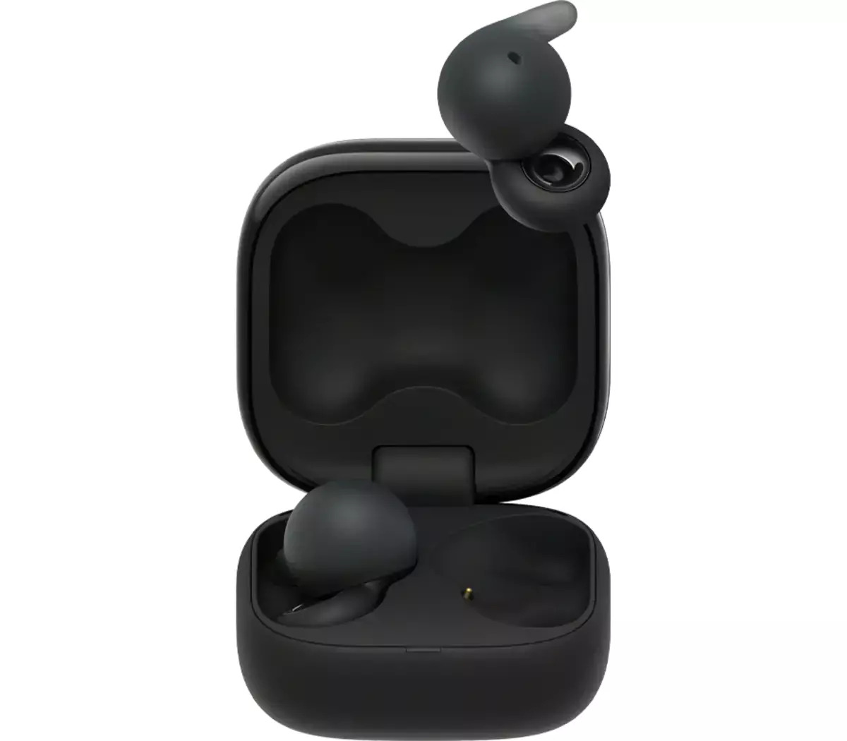 Sony LinkBuds Open Bluetooth Handsfree Ακουστικά με Αντοχή στον Ιδρώτα και Θήκη Φόρτισης Διάφανο