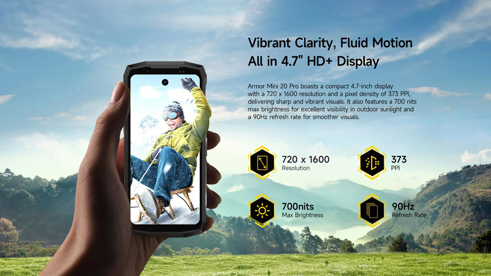 Ulefone Armor Mini 20 Pro 5G Dual SIM (8/256GB) Ανθεκτικό Smartphone Frost Black - Image 8