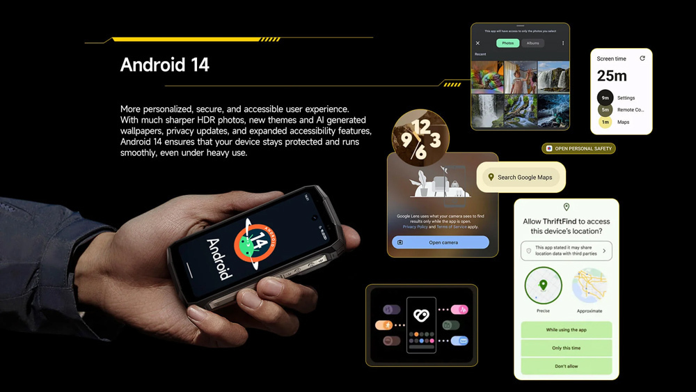 Ulefone Armor Mini 20 Pro 5G Dual SIM (8/256GB) Ανθεκτικό Smartphone Frost Black - Image 11