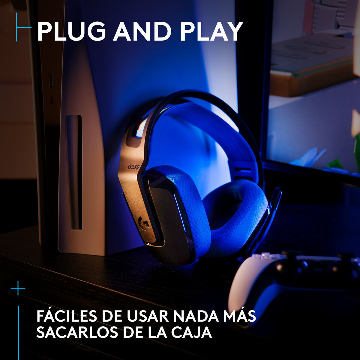 Logitech G535 Lightspeed Ασύρματο Over Ear - Image 2