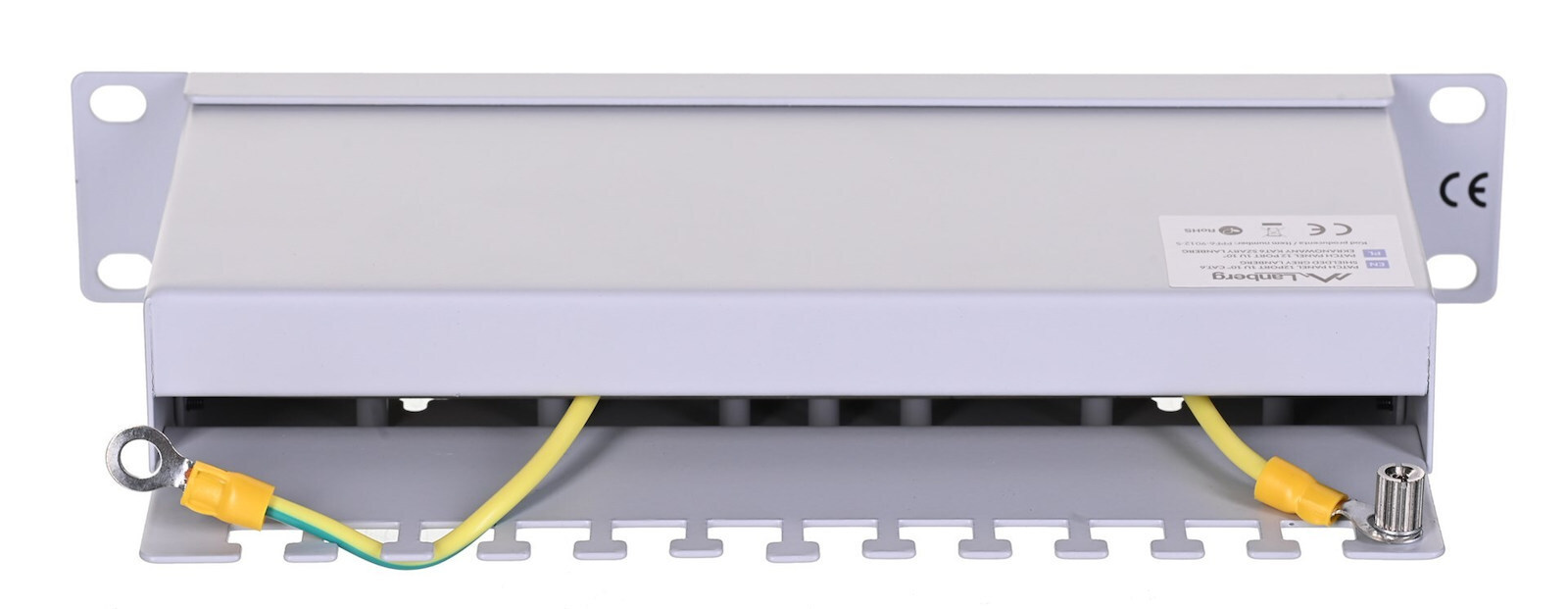 Lanberg Patch Panel Shielded για Rack 1U 10" 12 Θυρών cat6 Γκρι - Image 6