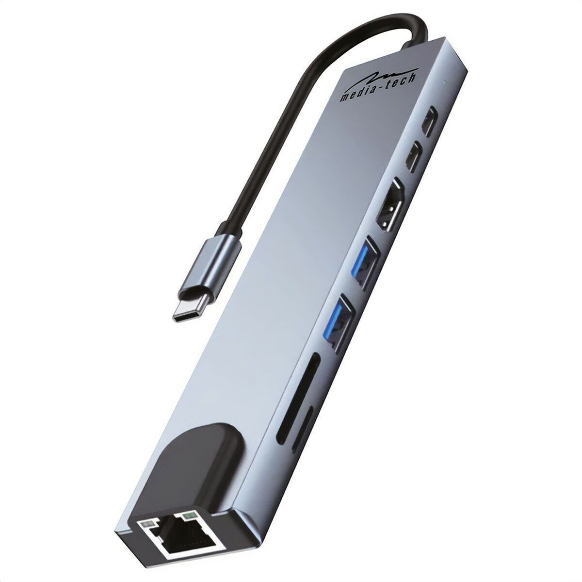 Media-Tech USB-C Docking Station με HDMI 4K PD Ethernet