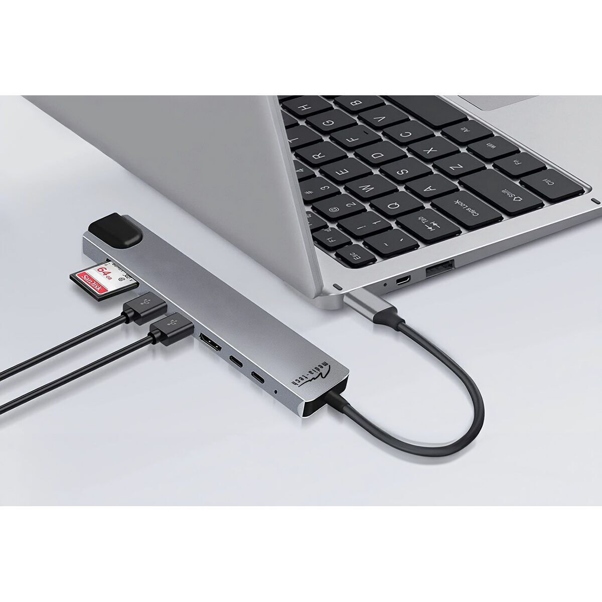 Media-Tech USB-C Docking Station με HDMI 4K PD Ethernet - Image 3