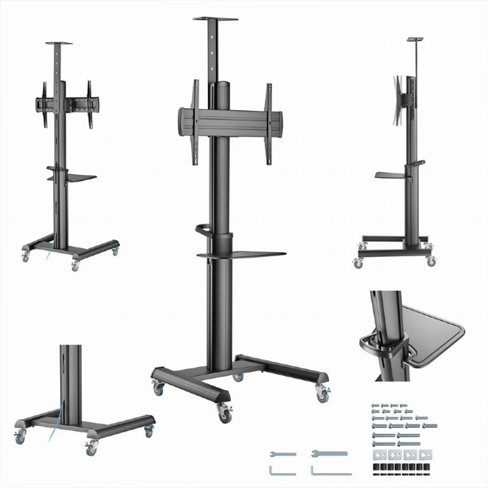 Gembird TVS-70T-02 Βάση Τηλεόρασης Δαπέδου έως 70kg Μαύρο - Image 9