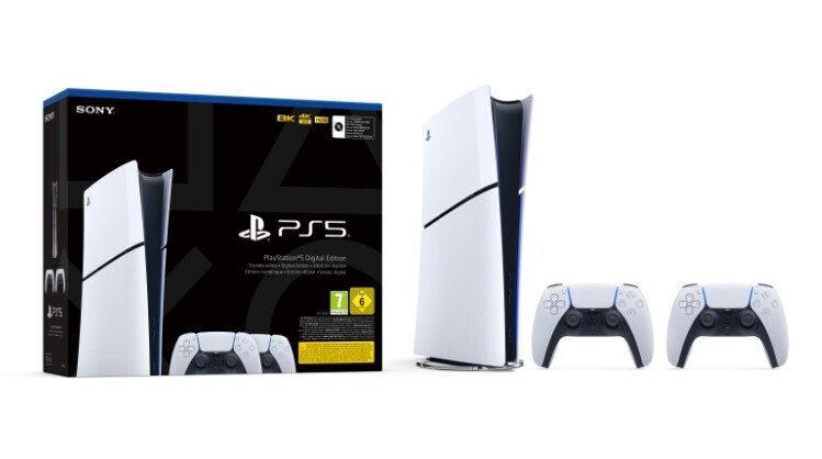 Sony PlayStation 5 Slim Digital 1TB με 2o DualSense (Official Bundle)