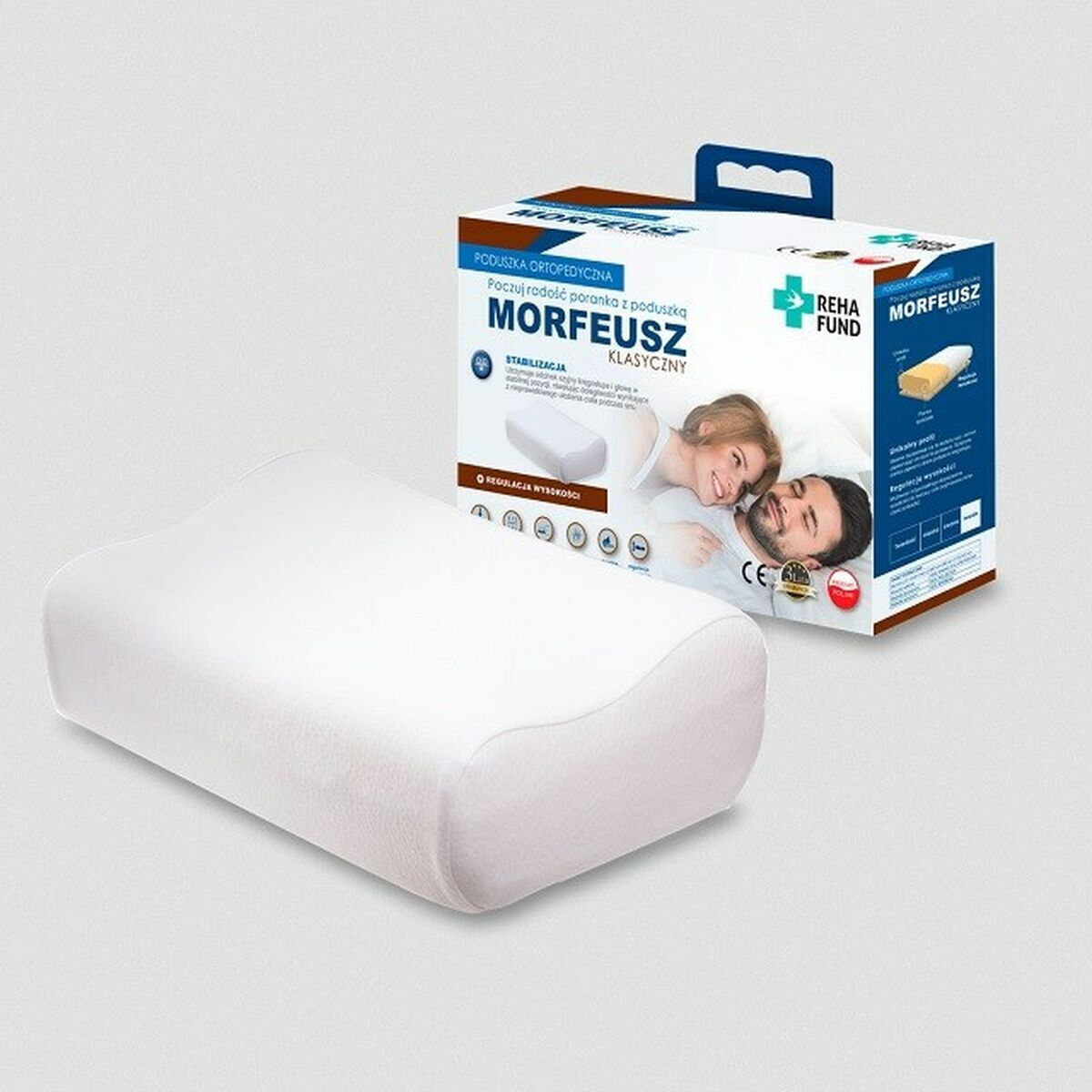 Morpheus Classic 660 Μαξιλάρι Αυχένα 48cm σε Λευκό χρώμα - Image 2