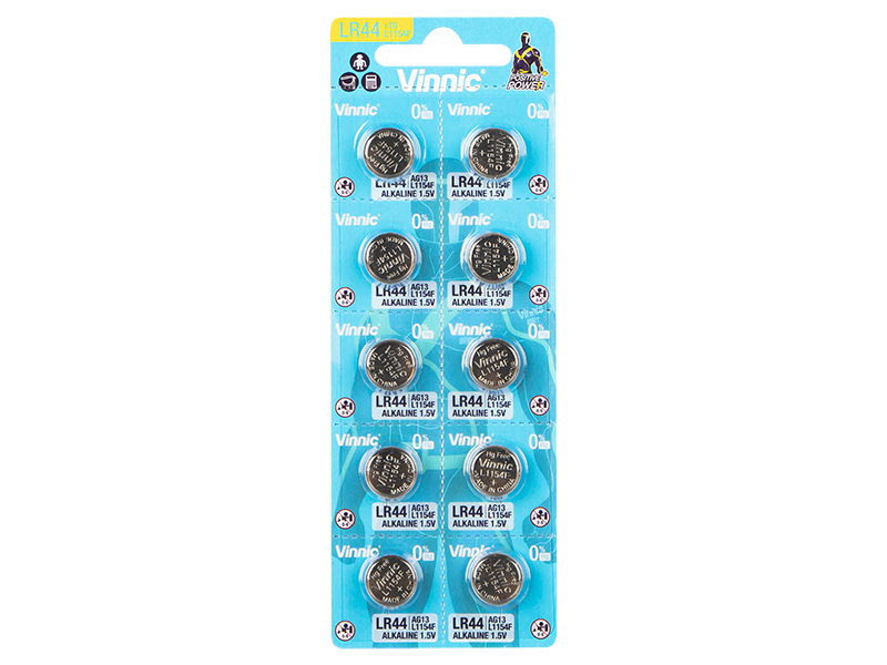 Vinnic Αλκαλική Μπαταρία Ρολογιών LR44 1.5V 1τμχ - Image 2