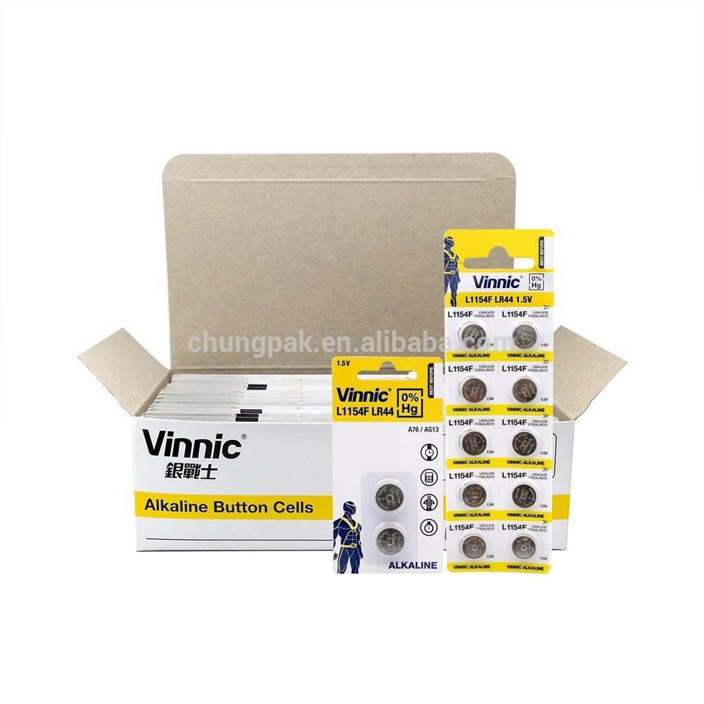 Vinnic Αλκαλική Μπαταρία Ρολογιών LR44 1.5V 1τμχ - Image 3