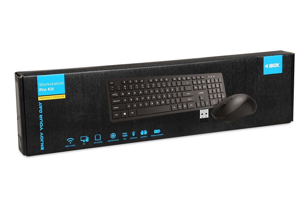 iBox Workstation Pro Kit Ασύρματο - Σετ με Ποντίκι Αγγλικό US - Image 2