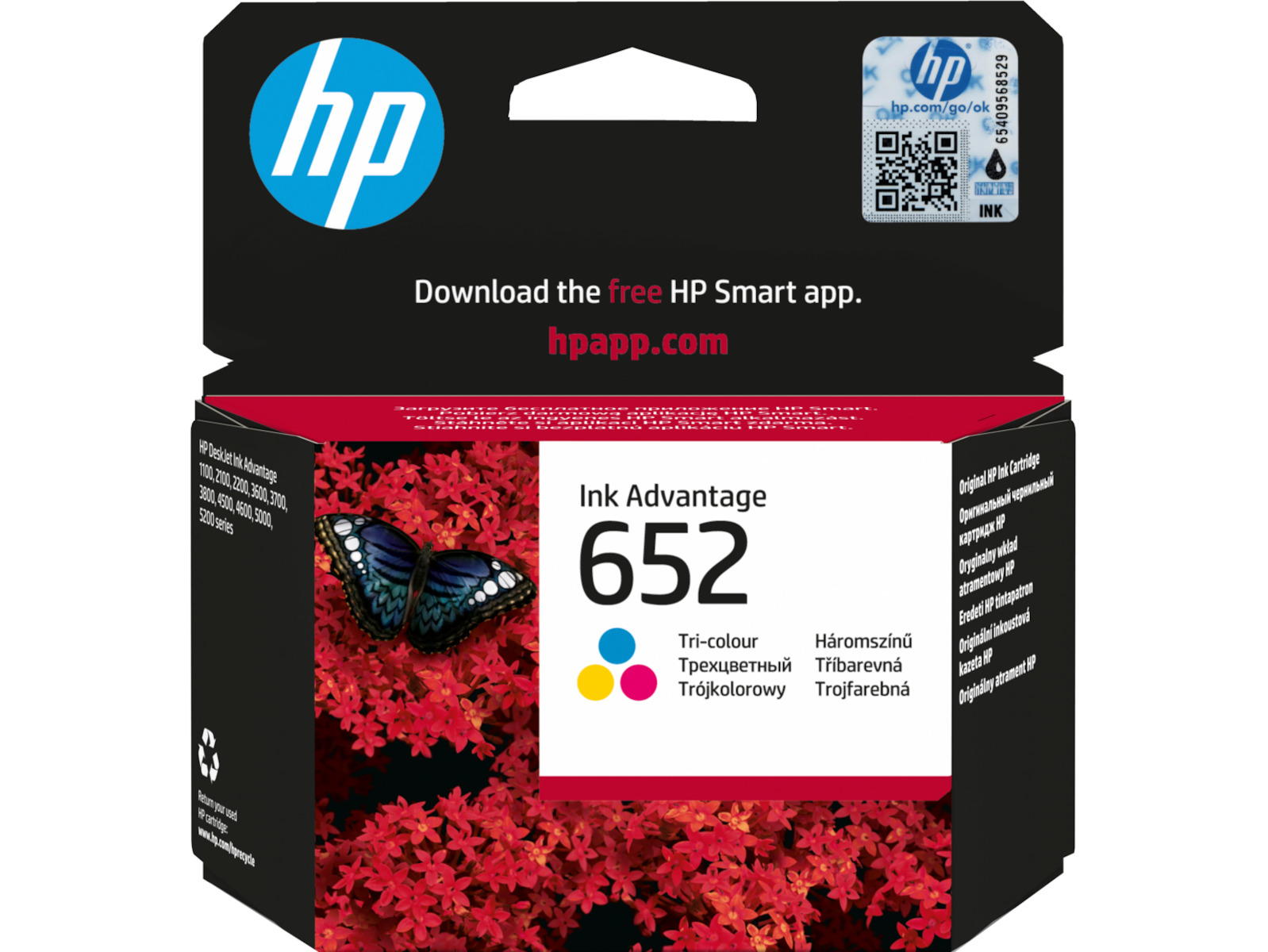 HP 652 Γνήσιο Μελάνι Εκτυπωτή InkJet Πολλαπλό (Color) (F6V24AE) - Image 4
