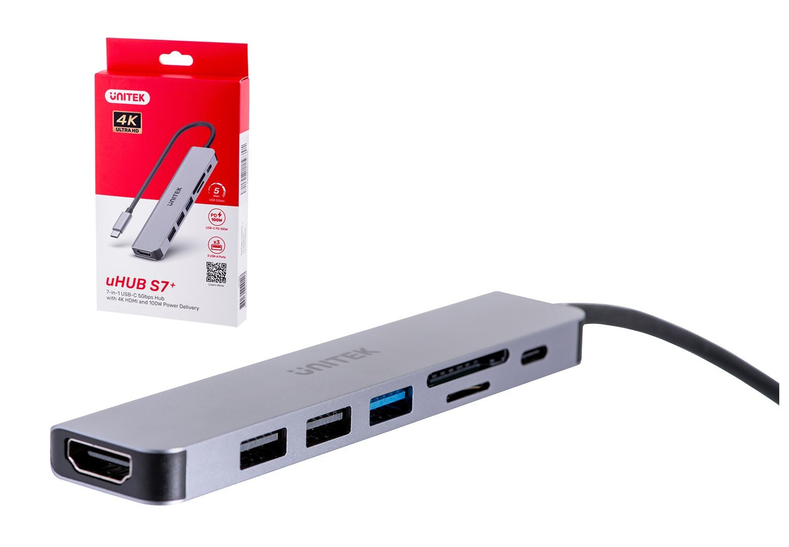 Unitek S7+ USB-C Docking Station με HDMI 4K PD - Image 5